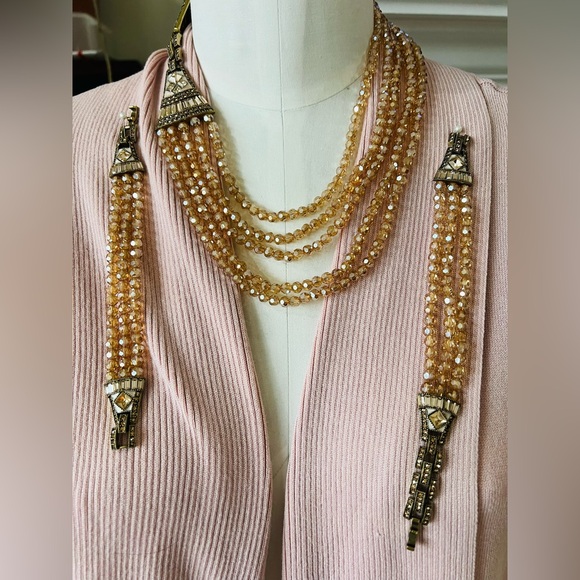 Heidi Daus Jewelry - Heidi Daus 3 pc set 🆕 “Deco Master Clasp” Swarovski Crystals Necklace/Bracelets